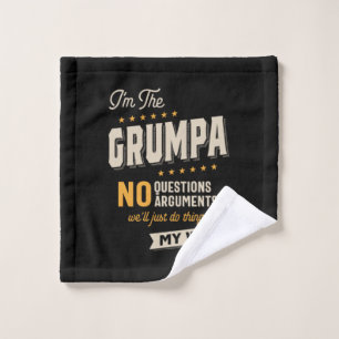 Vatertag Grumpa Way Funny Grandpa Waschlappen