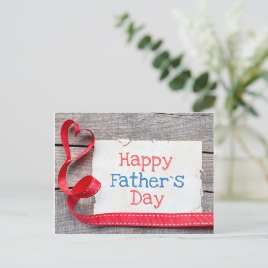 Vatertag Gruß Postkarte (Stehend Vorderseite)