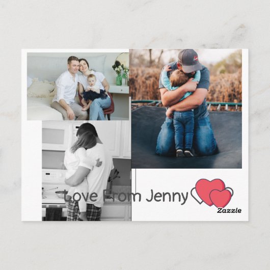 Vatertag Gruß Postkarte (Rückseite)