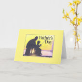 Vatertag Grußkarte/Fischen Karte (Gelbe Blume)
