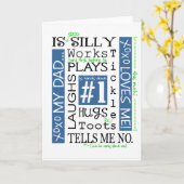 Vatertag Grußkarte/Mein Vater Karte (Gelbe Blume)