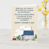 Vatertag Happy Zuhause Card von der Familie Karte (Gelbe Blume)