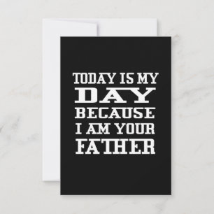 Vatertag Heute ist Papa Day RSVP Karte