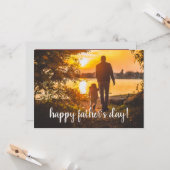 Vatertag hinzufügen Sie Ihr eigenes Foto Karte (Vorderseite/Rückseite Beispiel)