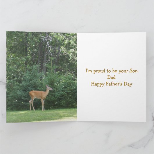Vatertag Hirsch Karte (Innenseite)