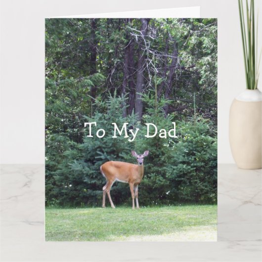 Vatertag Hirsch Karte (Vorderseite)