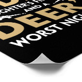 Vatertag Hirschjagd Poster (Ecke)