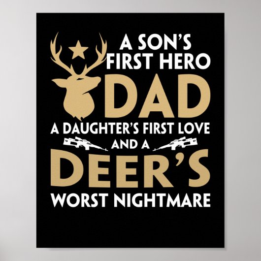 Vatertag Hirschjagd Poster (Vorne)