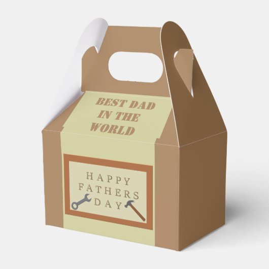 Vatertag Holz Zeichen Custom Geschenkschachtel (Vorderseite)