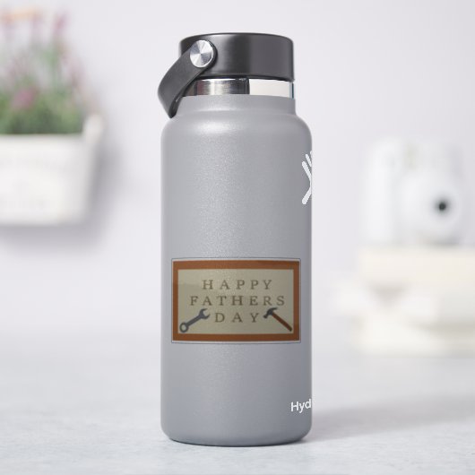 Vatertag Holzschild Aufkleber (HydroFlask)