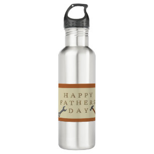 Vatertag Holzschild Edelstahlflasche