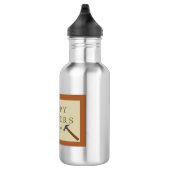 Vatertag Holzschild Edelstahlflasche (Rechts)
