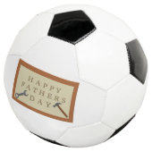 Vatertag Holzschild Fußball (Dreiviertel)