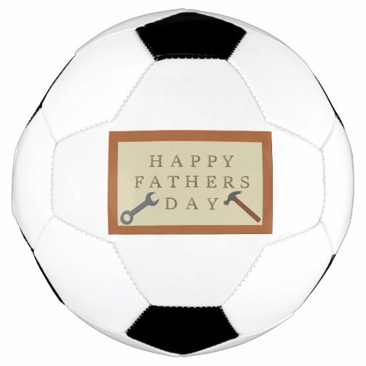 Vatertag Holzschild Fußball (Vorderseite)