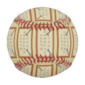 Vatertag Holzschild Gemustert Baseball (Rückseite)