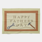Vatertag Holzschild Geschirrtuch (Horizontal)