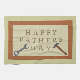 Vatertag Holzschild Geschirrtuch