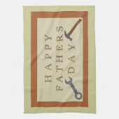 Vatertag Holzschild Geschirrtuch (Vertikal)