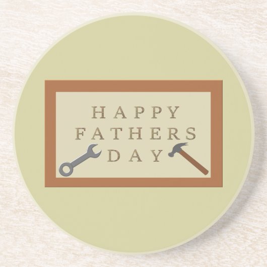 Vatertag Holzschild Getränkeuntersetzer (Vorne)