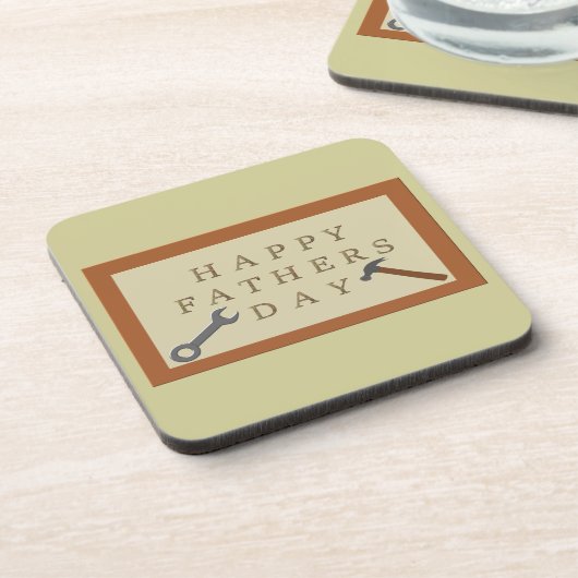 Vatertag Holzschild Getränkeuntersetzer (Linke Seite)