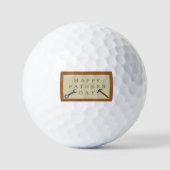Vatertag Holzschild Golfball (Vorderseite)