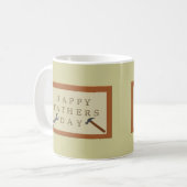 Vatertag Holzschild Kaffeetasse (Vorderseite Links)