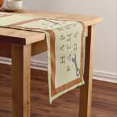 Vatertag Holzschild Kurzer Tischläufer (Beispiel)