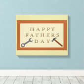 Vatertag Holzschild Leinwanddruck (Insitu (Holzboden))