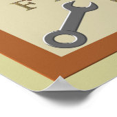 Vatertag Holzschild Poster (Ecke)