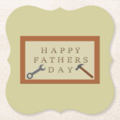 Vatertag Holzschild Untersetzer (Vorderseite)