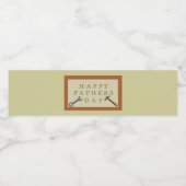 Vatertag Holzschild Wasserflaschenetikett (Einzelnes Label)