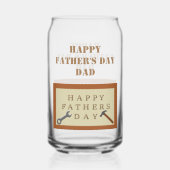 Vatertag Holzsignatur benutzerdefinierte Meldung Dosenglas (Rückseite)