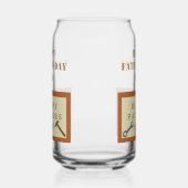 Vatertag Holzsignatur benutzerdefinierte Meldung Dosenglas (Links)