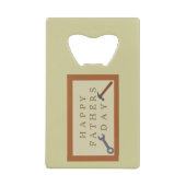 Vatertag Holzsignatur benutzerdefinierte Meldung Geldbeutel Flaschenöffner (Vorderseite)