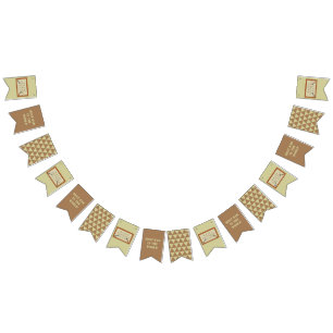 Vatertag Holzsignatur benutzerdefinierte Meldung Wimpelkette