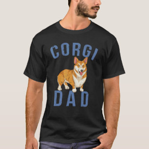 Vatertag Hund Corgi Vater Hundebesitzer Süßes Tier T-Shirt