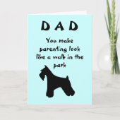 Vatertag Hund Karte (Vorderseite)