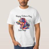 Vatertag Hund Liebe T- Shirts (Vorderseite)