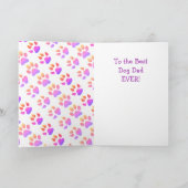 Vatertag Hund Vater Feiertagskarte (Innenseite)