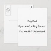 Vatertag Hund Vater Postkarte (Vorne/Hinten)