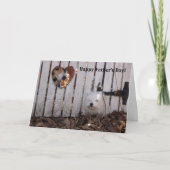 Vatertag Hunde Karte (Vorderseite)