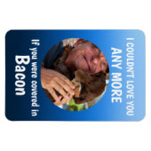 Vatertag Hundshunde Zitat Custom Foto Blue Magnet (Horizontal)