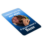 Vatertag Hundshunde Zitat Custom Foto Blue Magnet (Rechte Seite)