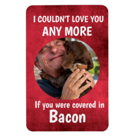 Vatertag Hundshunde Zitat Custom Foto Red Magnet