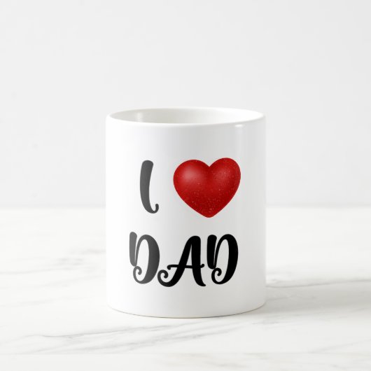 Vatertag I Love Dad Herzexplosion Geschenk  Kaffeetasse (Mittel)