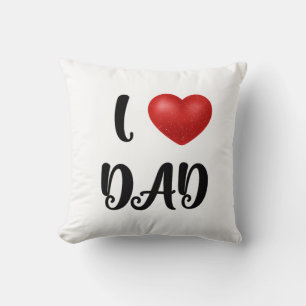 Vatertag I Love Dad Herzexplosion Geschenk Kissen