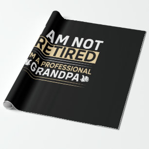 Vatertag Ich bin ein Beruflicher Großvater Geschenkpapier