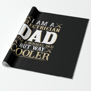 Vatertag Ich bin ein Elektriker Dad Geschenkpapier