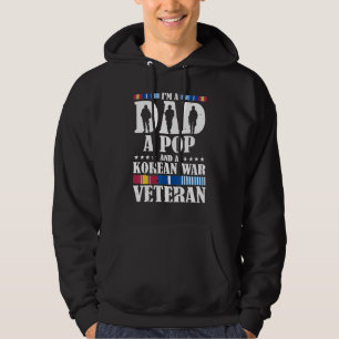 Vatertag Ich bin Vater, Pop und koreanischer Krieg Hoodie