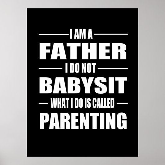 Vatertag | Ich bin Vater Poster (Vorne)